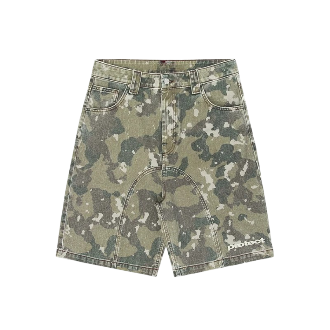 Green Camo Jorts