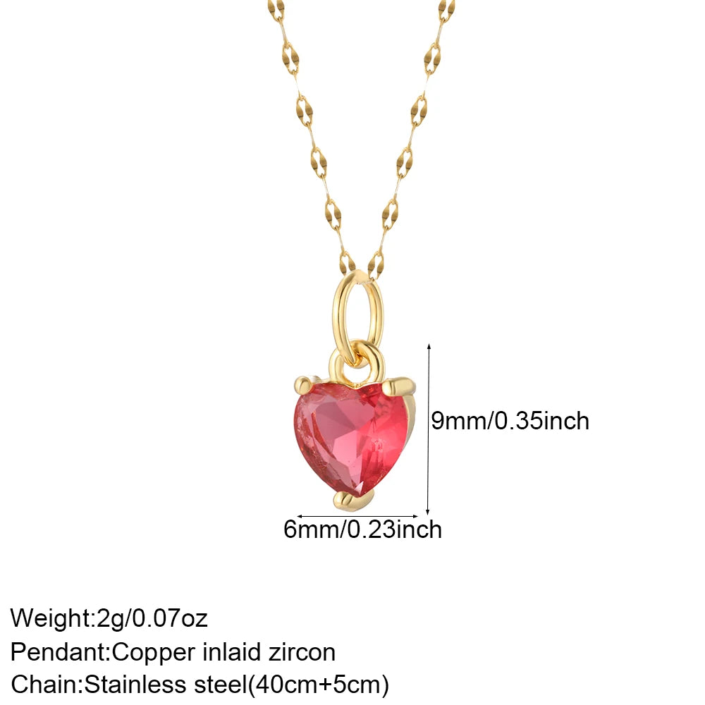 AHS Heart long necklace