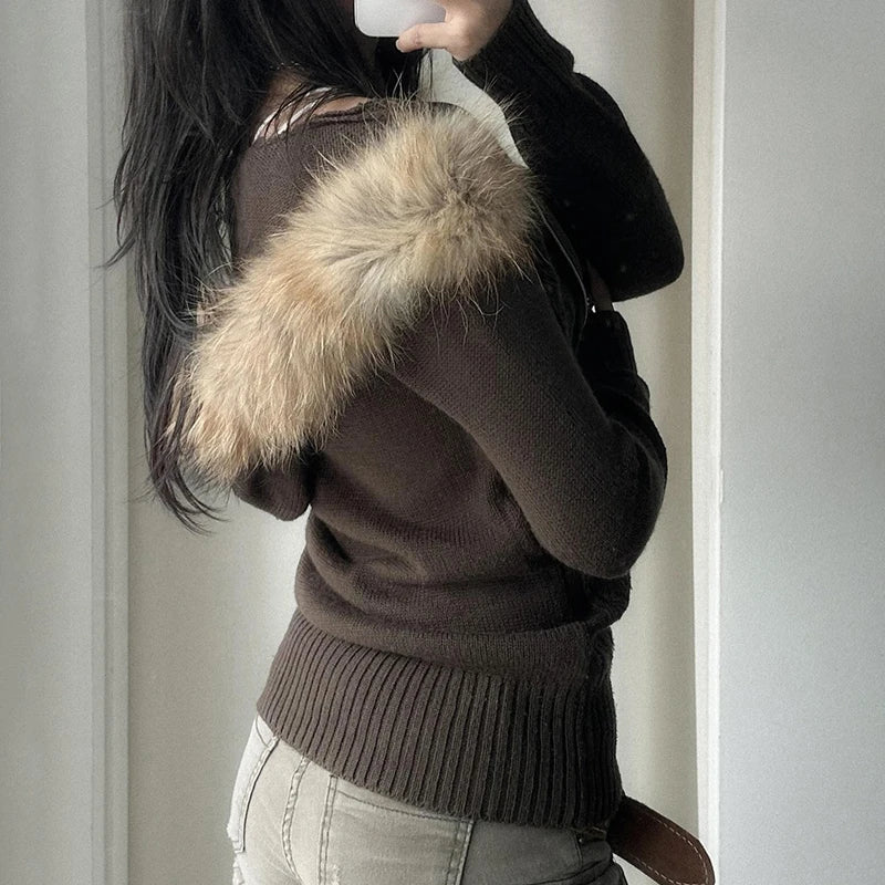 Furr Hooded Knit