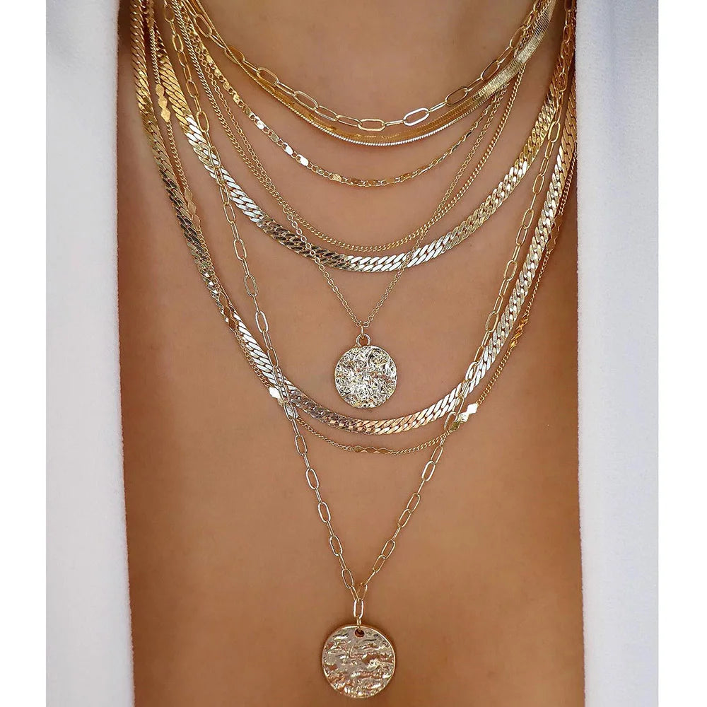 Vintage GoldMultiple Necklace