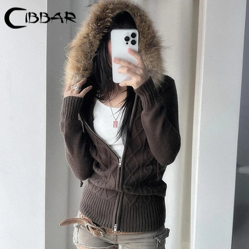 Furr Hooded Knit