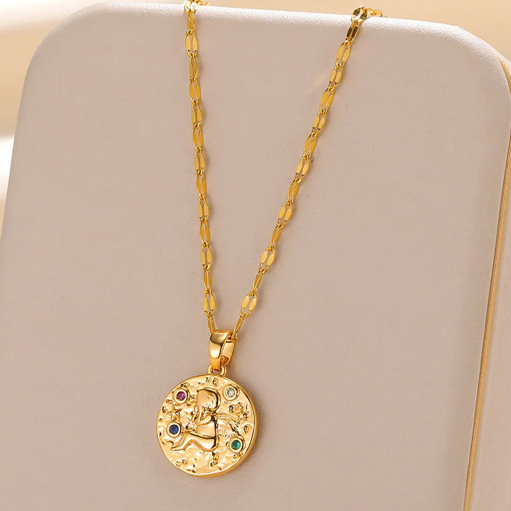 Zircon Sunrise Necklace