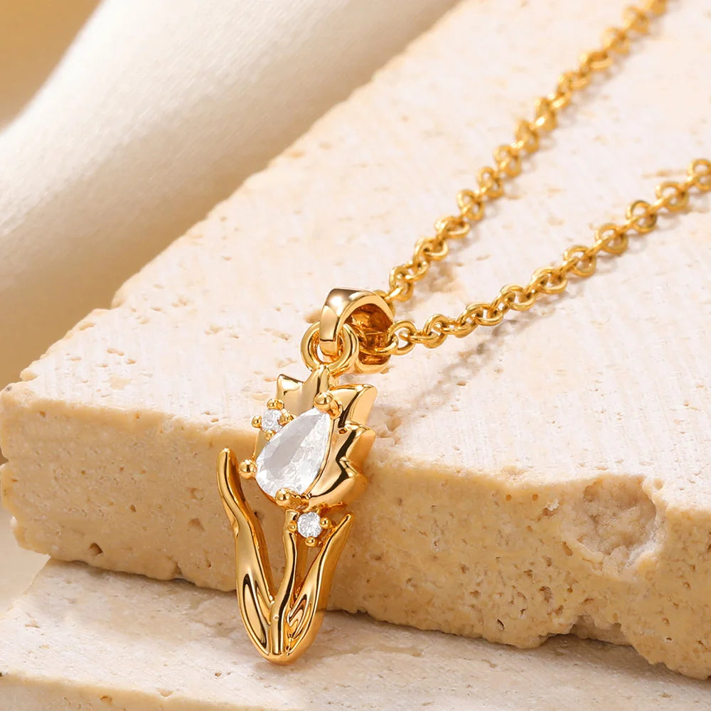 Zircon Sunrise Necklace