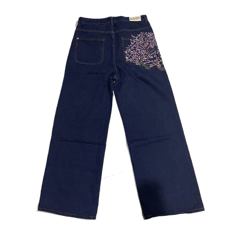 Blossom Embroidery Jeans