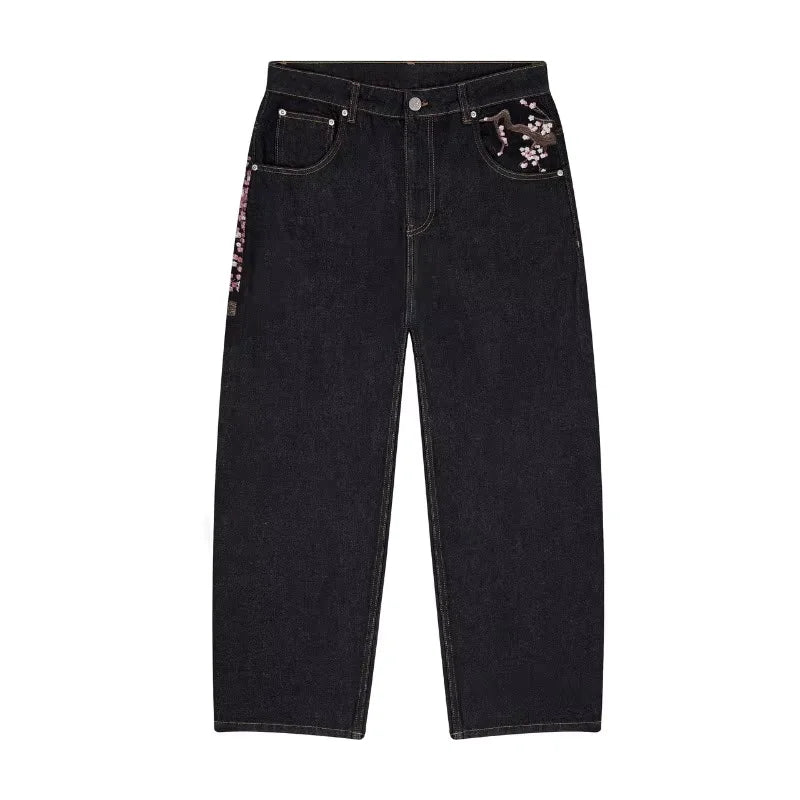Blossom Embroidery Jeans