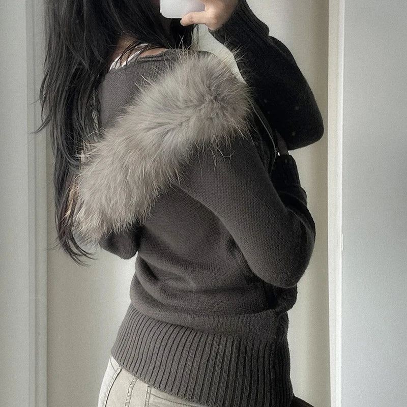 Furr Hooded Knit