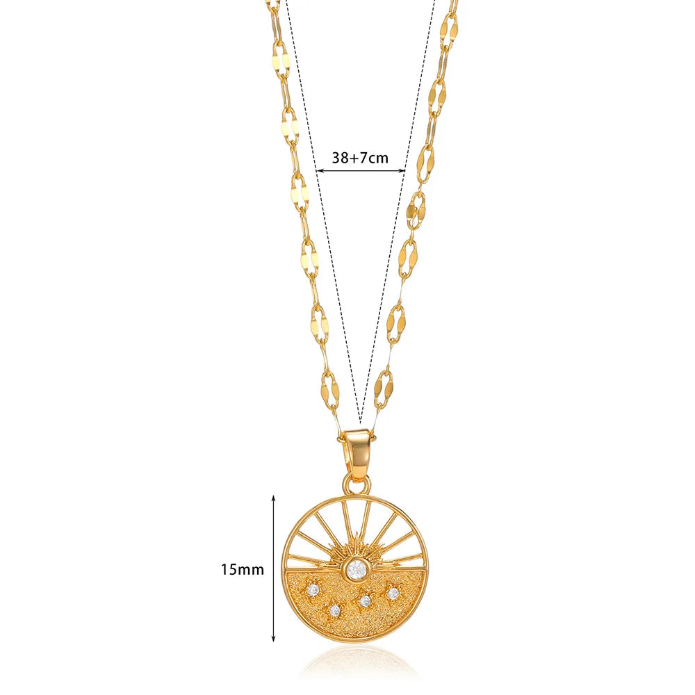 Zircon Sunrise Necklace