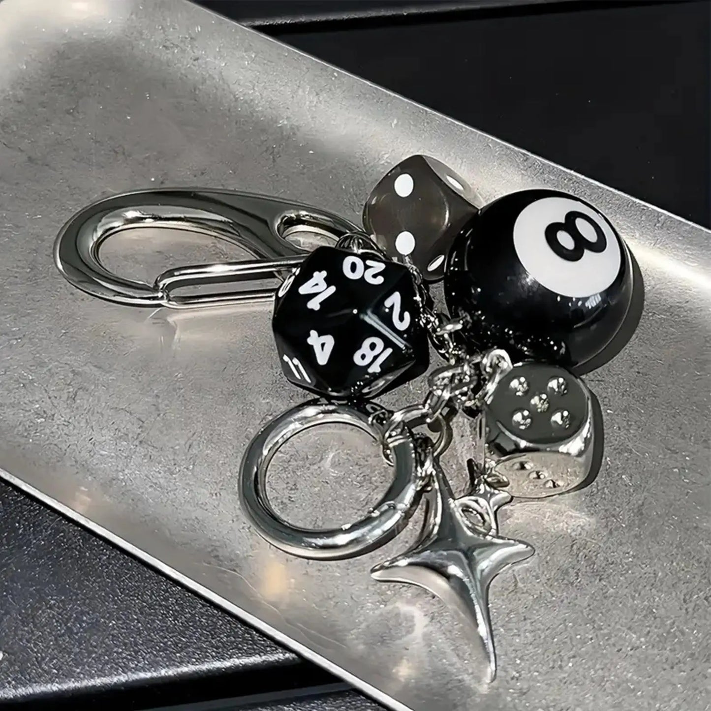Dice Key Ring Charm