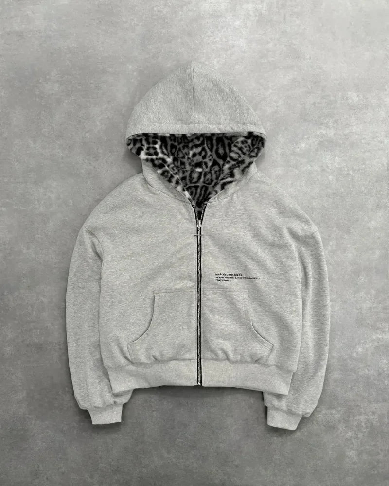 Both-Sided Leopard Hoodie