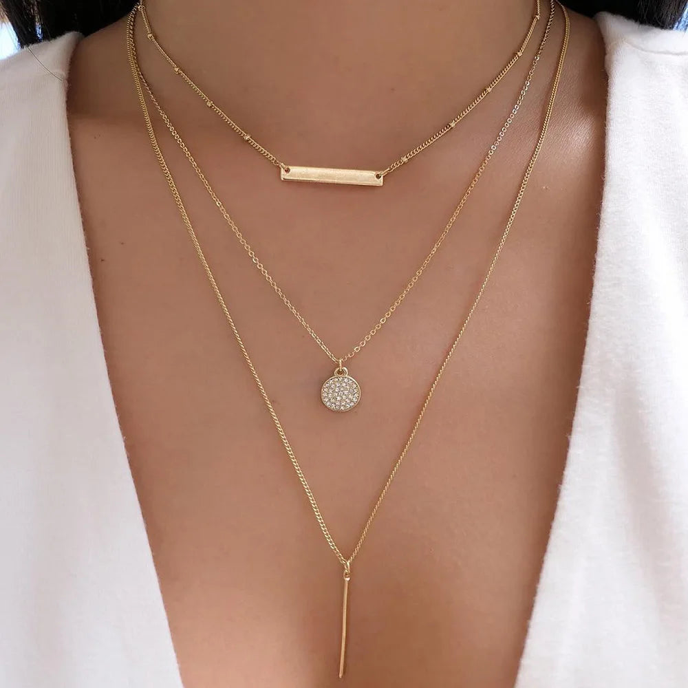 Vintage GoldMultiple Necklace