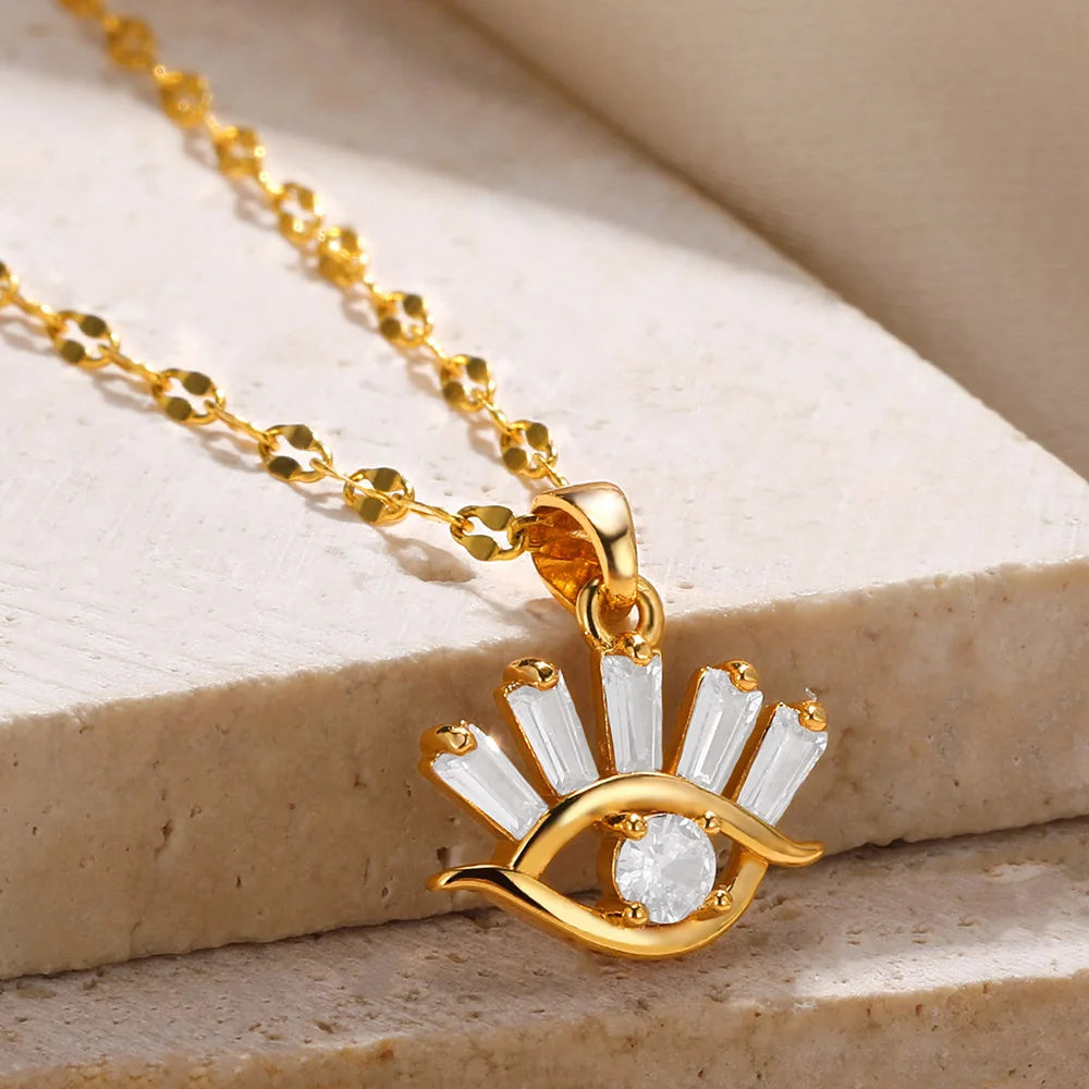 Zircon Sunrise Necklace