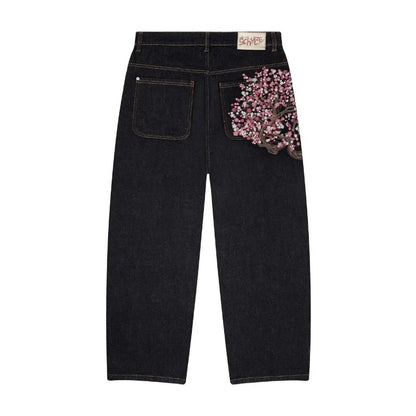 Blossom Embroidery Jeans