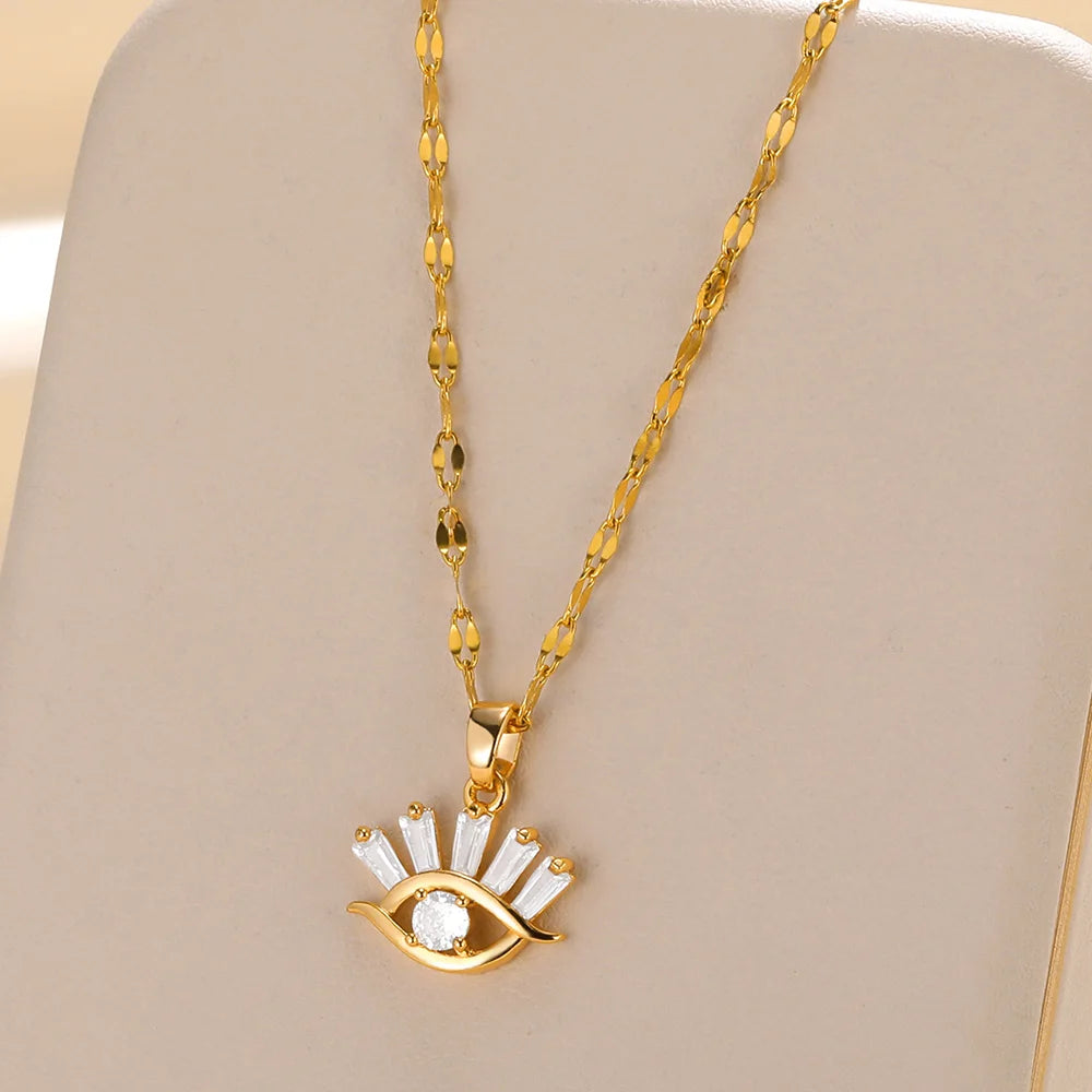 Zircon Sunrise Necklace