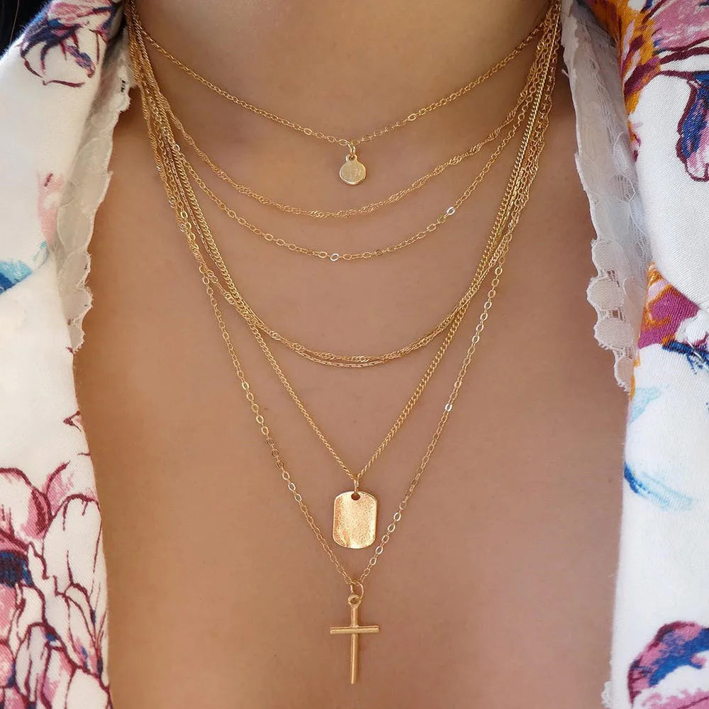 Vintage GoldMultiple Necklace