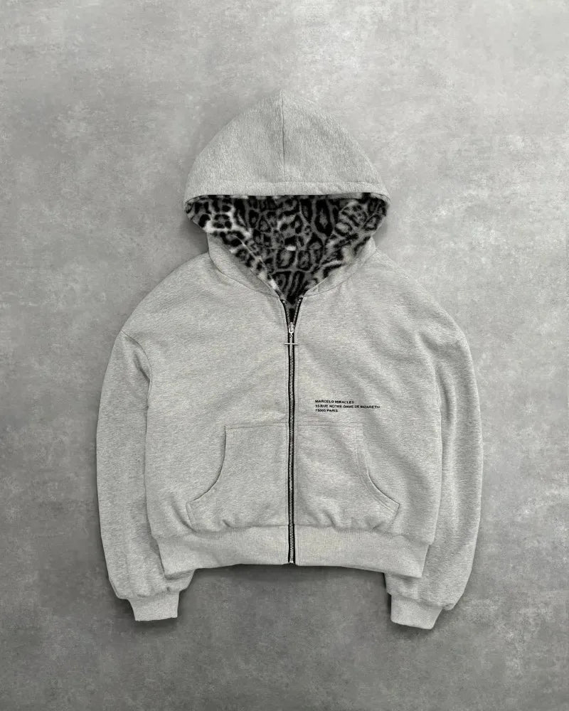 Both-Sided Leopard Hoodie