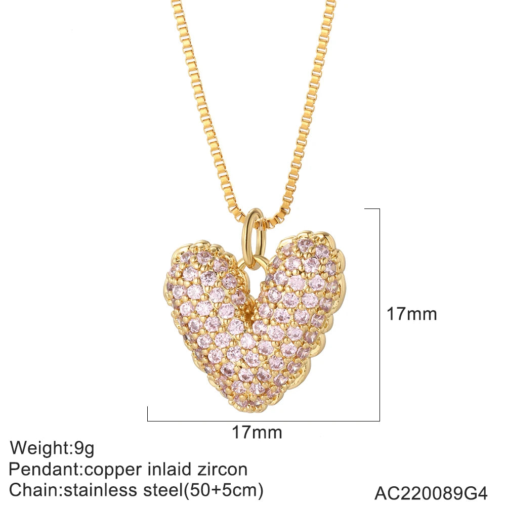 AHS Heart long necklace