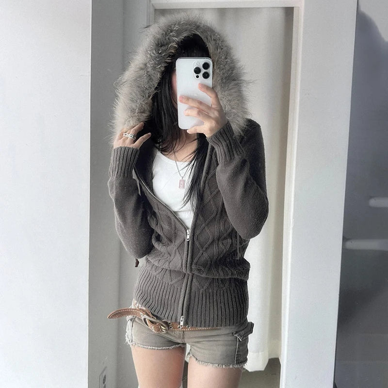 Furr Hooded Knit