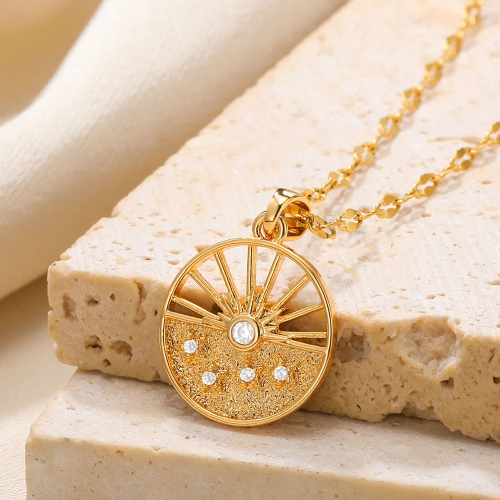 Zircon Sunrise Necklace