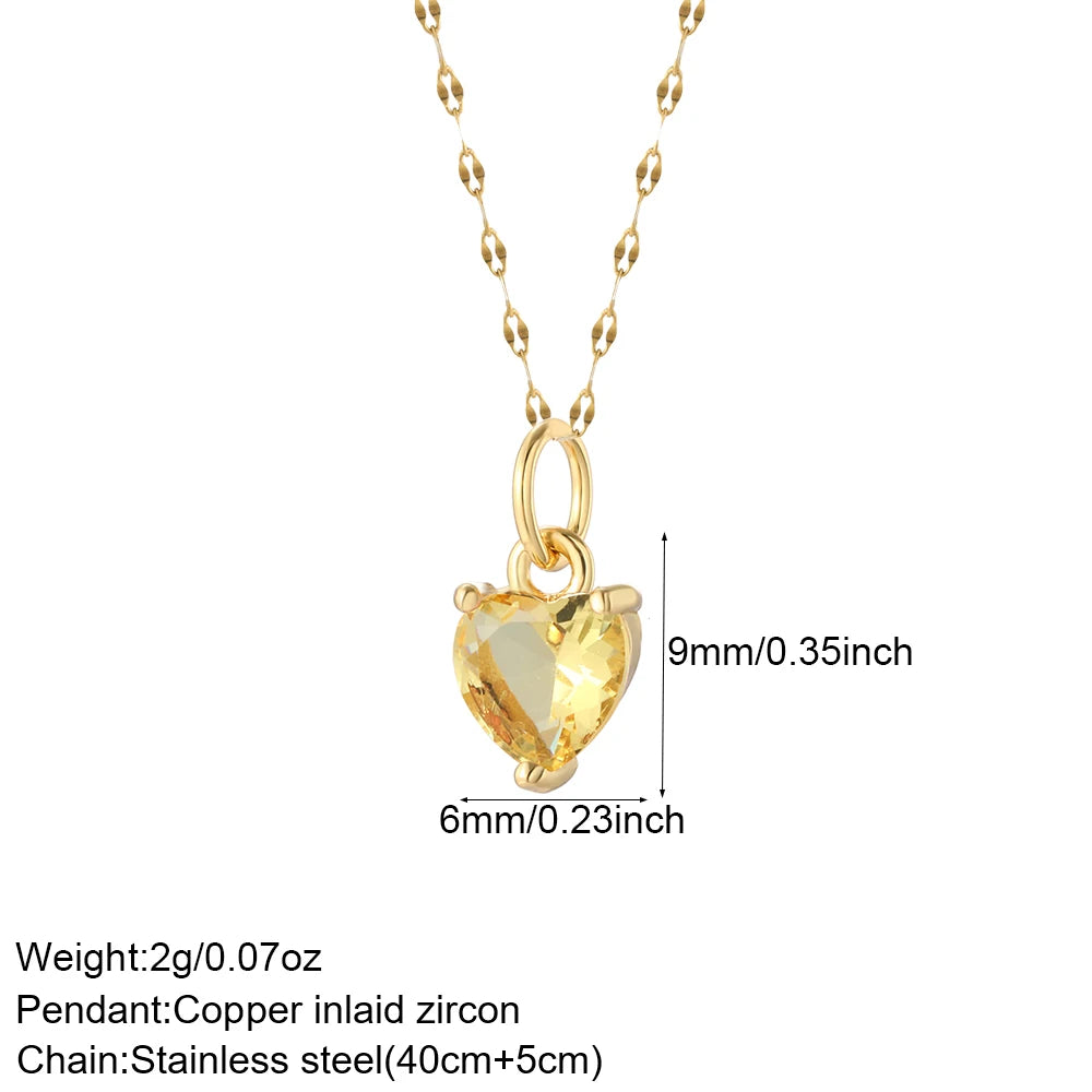 AHS Heart long necklace