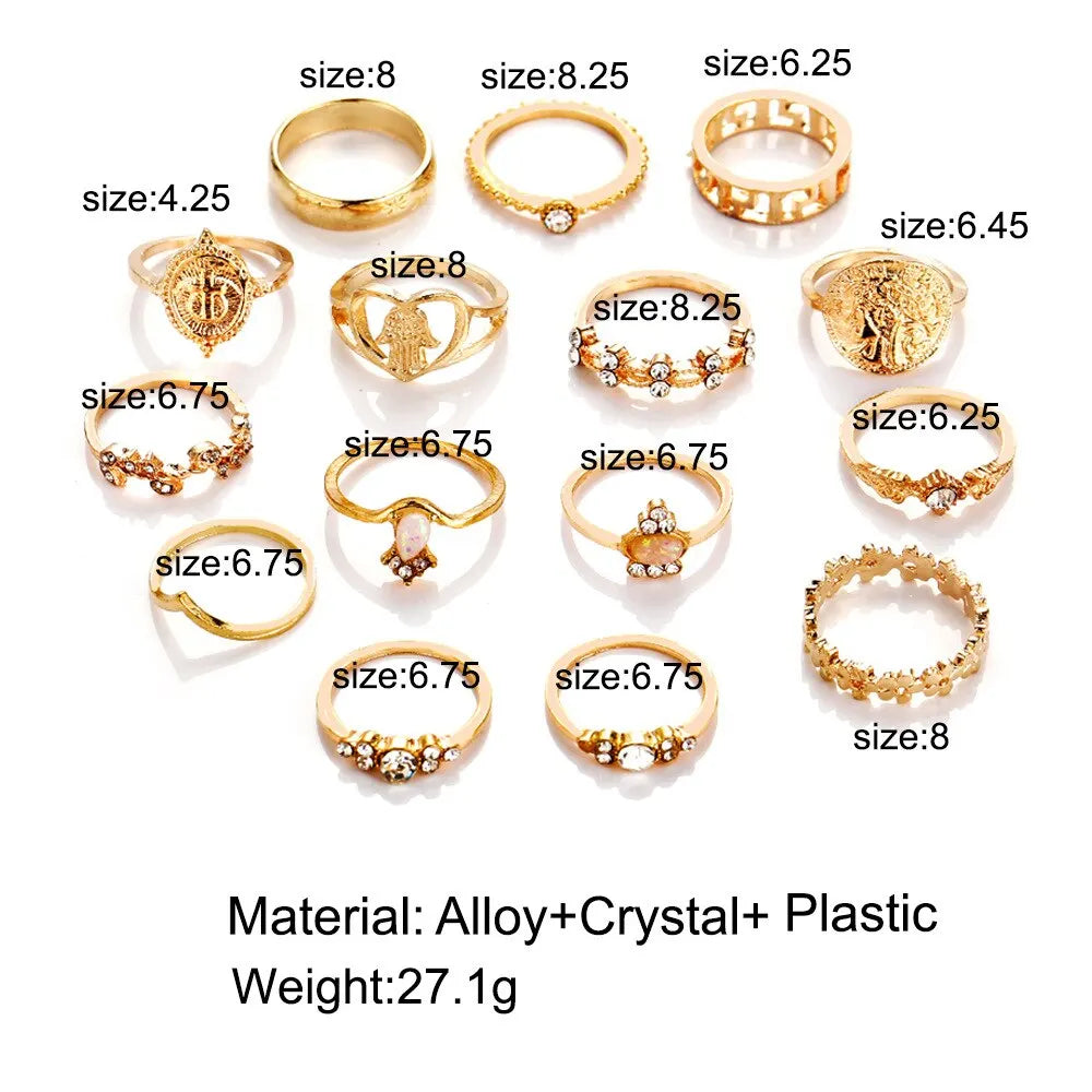 15-Piece Retro Jewelry