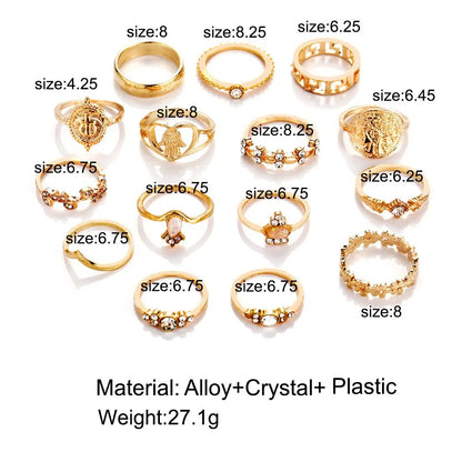 15-Piece Retro Jewelry