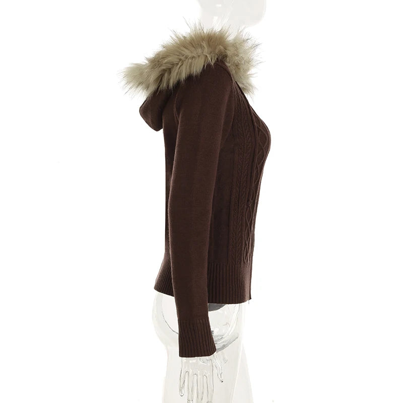 Furr Hooded Knit