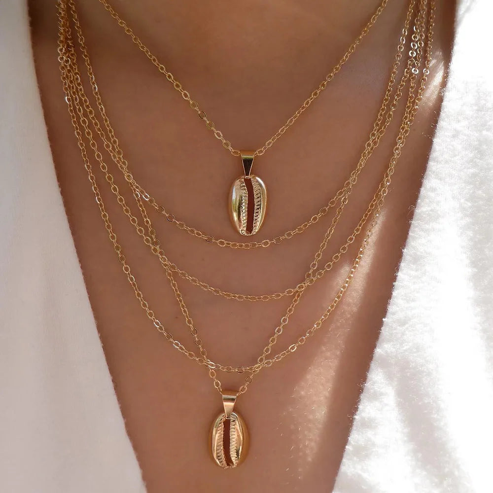 Vintage GoldMultiple Necklace