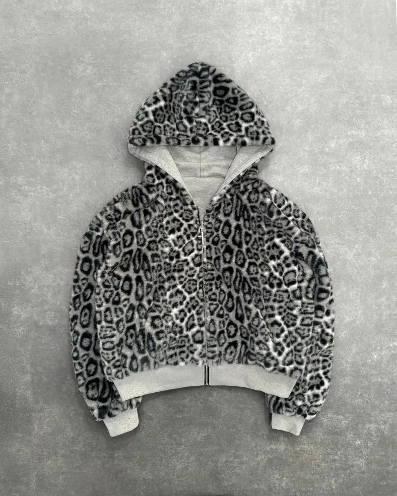 Both-Sided Leopard Hoodie