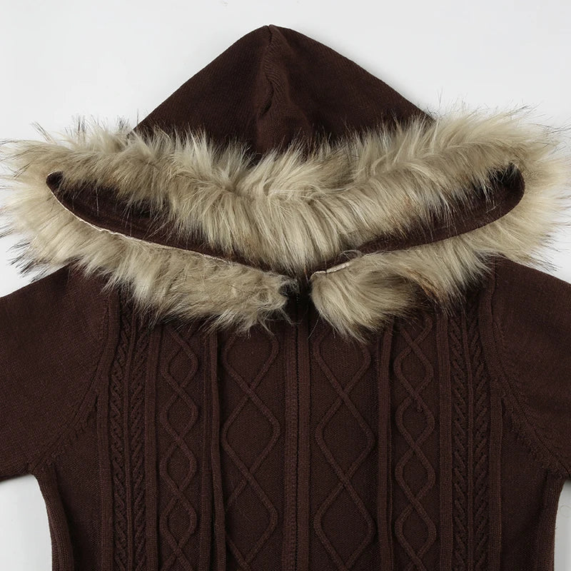 Furr Hooded Knit